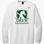 Drew Dragons Nike Men's Club Fleece Crew Front Thumbnail