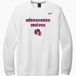 WINNECONNE HIGH SCHOOL WOLVES <span class="pdp-name-mascot">WINNECONNE WOLVES</span> Nike Men's Club Fleece Crew Front Thumbnail