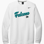 Folsom Lake Falcons Nike Men's Club Fleece Crew Front Thumbnail