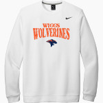 Wiggs Wolverines <span class="pdp-name-mascot">Wiggs Wolverines</span> Nike Men's Club Fleece Crew Front Thumbnail