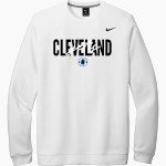 Cleveland Community College Yetis Nike Men's Club Fleece Crew Front Thumbnail
