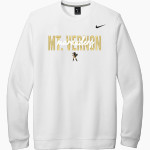 Mt Vernon Marauders Nike Men's Club Fleece Crew Front Thumbnail