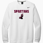 BERTHOUD HIGH SCHOOL SPARTANS Nike Men's Club Fleece Crew Front Thumbnail
