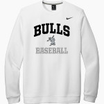 Indiana Bulls Baseball The Official Online Store <span class="pdp-name-mascot">Indiana Bulls</span> Nike Men's Club Fleece Crew Front Thumbnail
