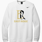 East Ridge Raptors Nike Men's Club Fleece Crew Front Thumbnail