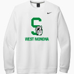 WEST MONONA HIGH SCHOOL SPARTANS Nike Men's Club Fleece Crew Front Thumbnail