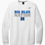 Hamilton Big Blue <span class="pdp-name-mascot">Hamilton Bull Dogs</span> Nike Men's Club Fleece Crew Front Thumbnail