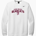 LONG BEACH HIGH SCHOOL BEARCATS <span class="pdp-name-mascot">LONG BEACH BEARCATS</span> Nike Men's Club Fleece Crew Front Thumbnail
