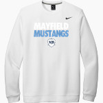 Mayfield Junior School Mustangs Online Store Nike Men's Club Fleece Crew Front Thumbnail