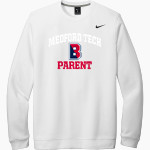 Medford Tech Jaguars Nike Men's Club Fleece Crew Front Thumbnail
