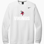 Montgomery Vikings Nike Men's Club Fleece Crew Front Thumbnail