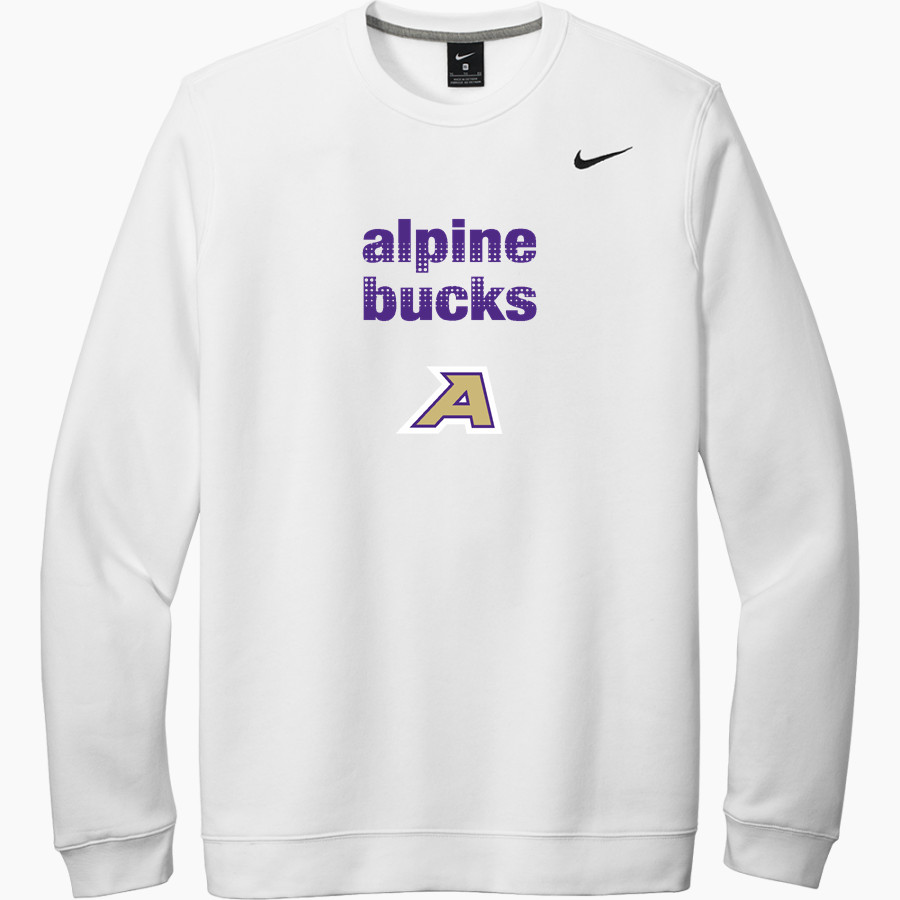 ALPINE HIGH SCHOOL BUCKS <span class="pdp-name-mascot">ALPINE BUCKS</span> Nike Men's Club Fleece Crew