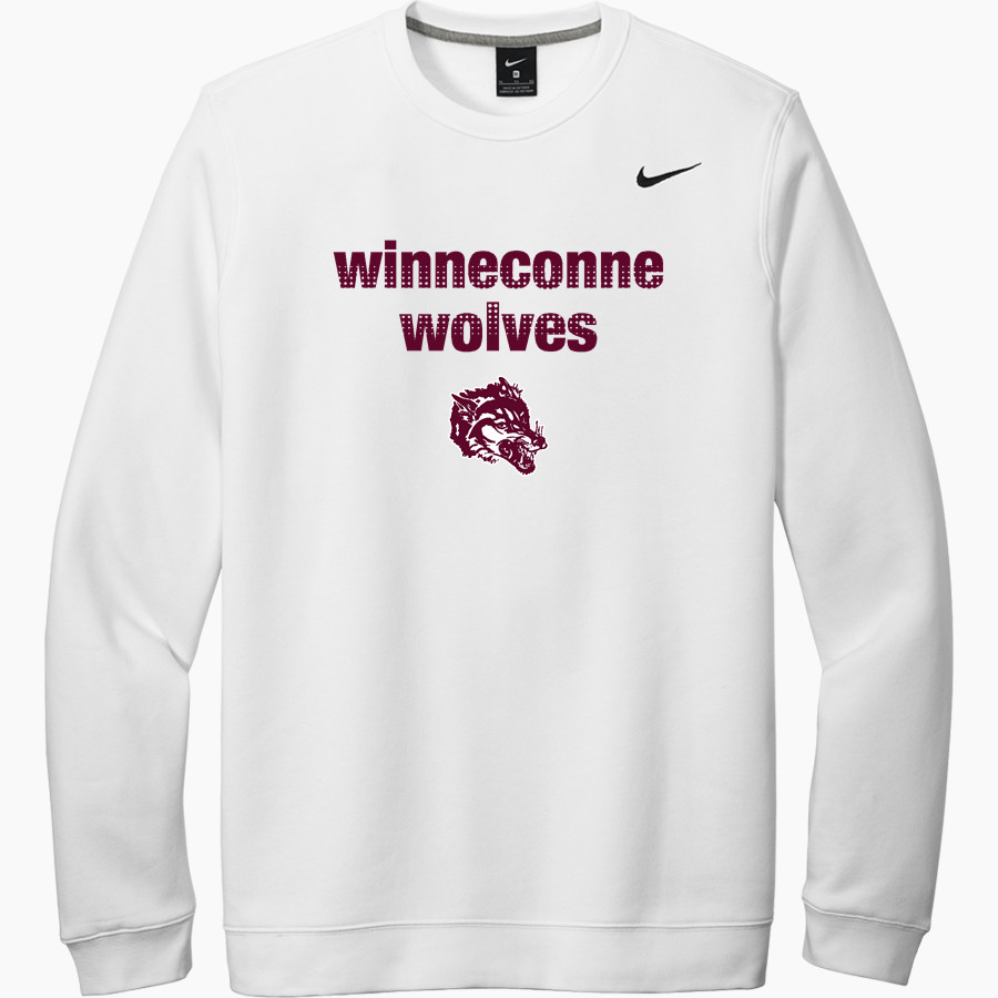 WINNECONNE HIGH SCHOOL WOLVES <span class="pdp-name-mascot">WINNECONNE WOLVES</span> Nike Men's Club Fleece Crew