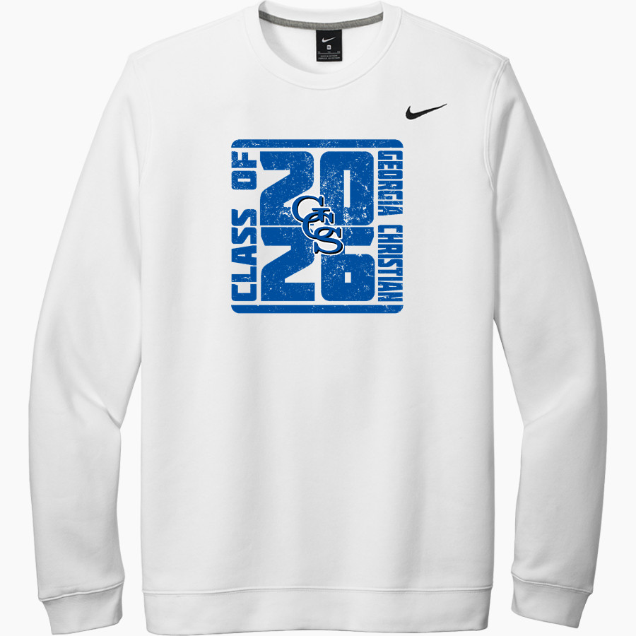 GEORGIA CHRISTIAN SCHOOL GENERALS Nike Men's Club Fleece Crew