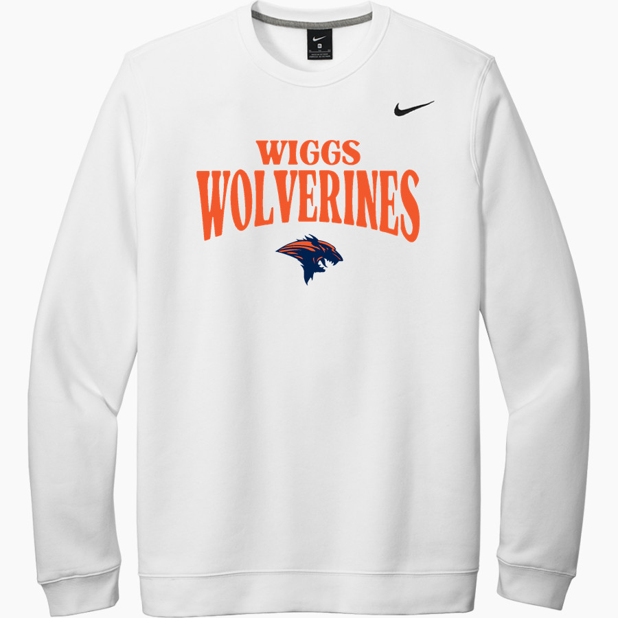 Wiggs Wolverines <span class="pdp-name-mascot">Wiggs Wolverines</span> Nike Men's Club Fleece Crew