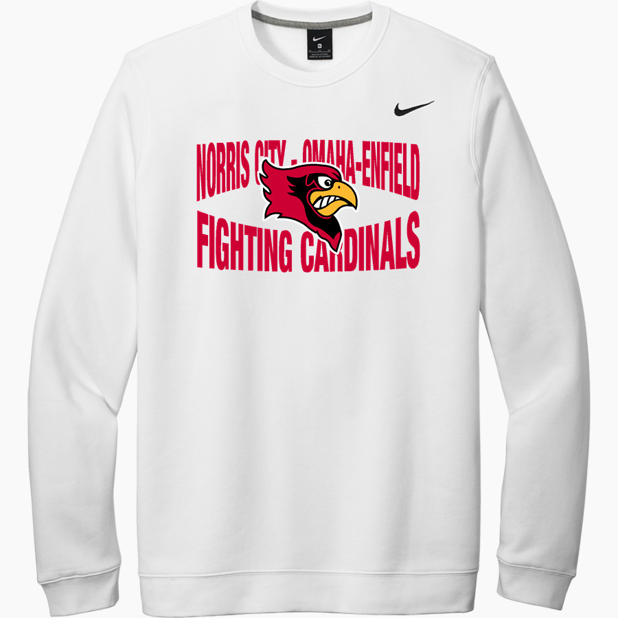 NORRIS CITY-OMAHA-ENFIELD H S FIGHTING CARDINALS Nike Men's Club Fleece Crew