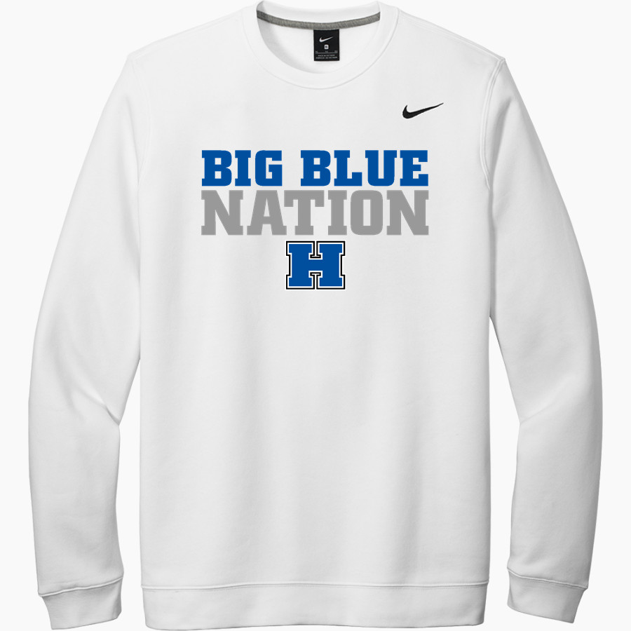 Hamilton Big Blue <span class="pdp-name-mascot">Hamilton Bull Dogs</span> Nike Men's Club Fleece Crew