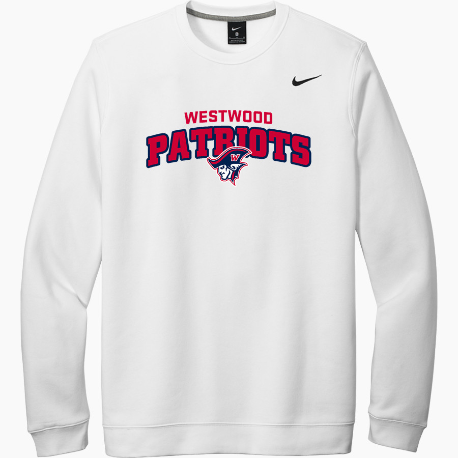 WESTWOOD HIGH SCHOOL PATRIOTS <span class="pdp-name-mascot">WESTWOOD PATRIOTS</span> Nike Men's Club Fleece Crew
