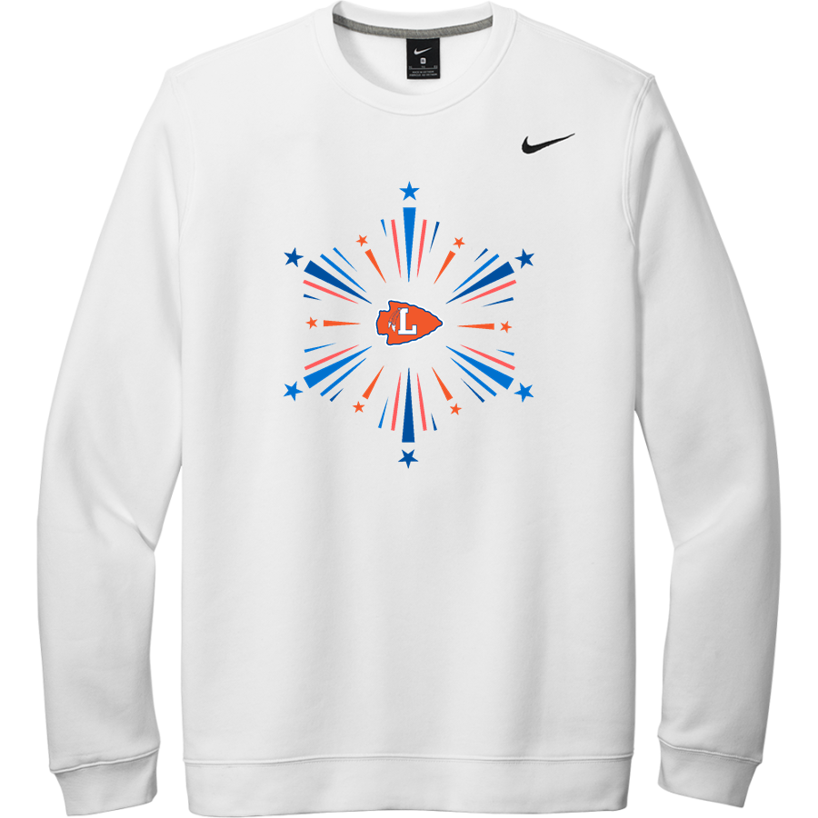 LOUISBURG HIGH SCHOOL WARRIORS <span class="pdp-name-mascot">LOUISBURG WARRIORS</span> Nike Men's Team Club Fleece Crew