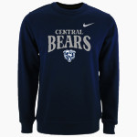 CENTRAL HIGH SCHOOL BEARS <span class="pdp-name-mascot">CENTRAL BEARS</span> Nike Men's Club Fleece Crew Front Thumbnail