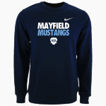 Mayfield Junior School Mustangs Online Store Nike Men's Club Fleece Crew Front Thumbnail
