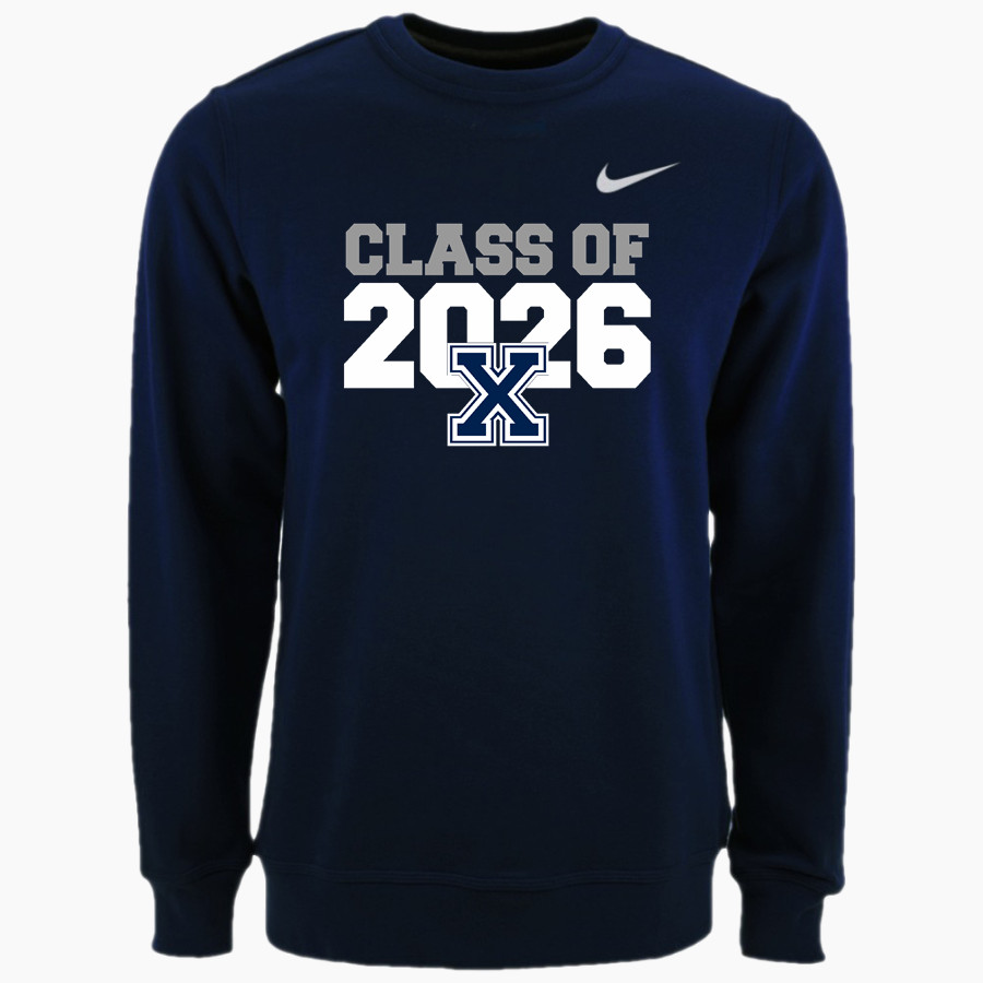 XAVIER HIGH SCHOOL HAWKS <span class="pdp-name-mascot">XAVIER HAWKS</span> Nike Men's Club Fleece Crew