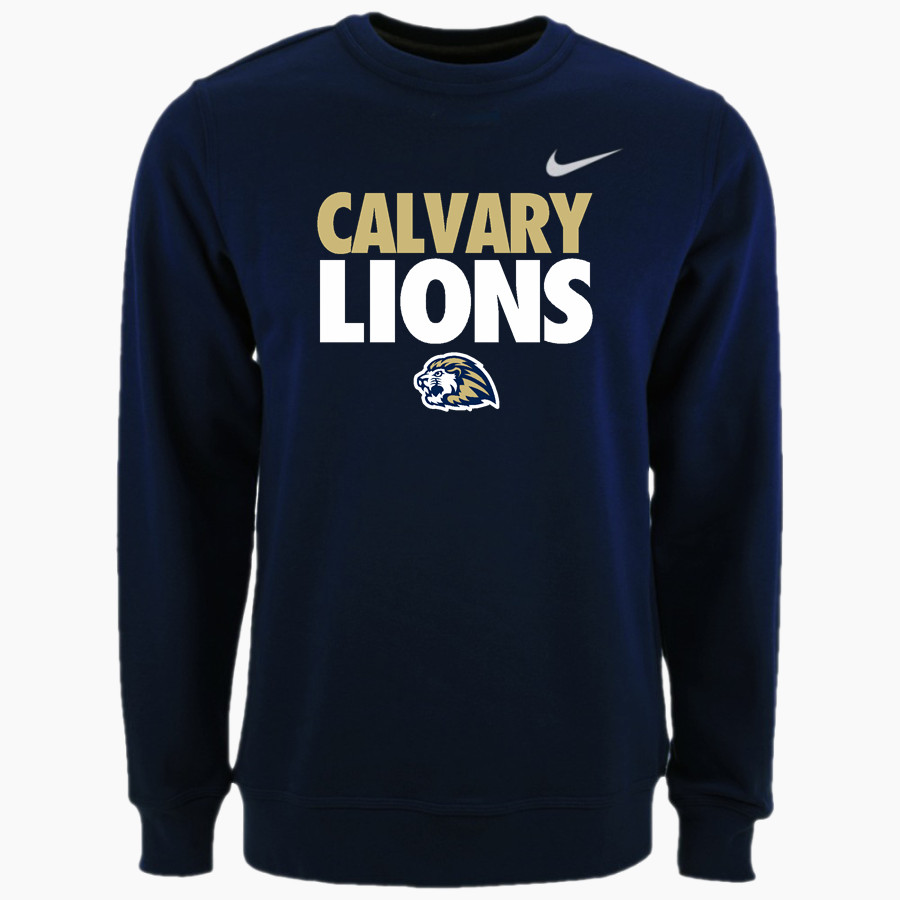 Calvary Lions Nike Men's Club Fleece Crew