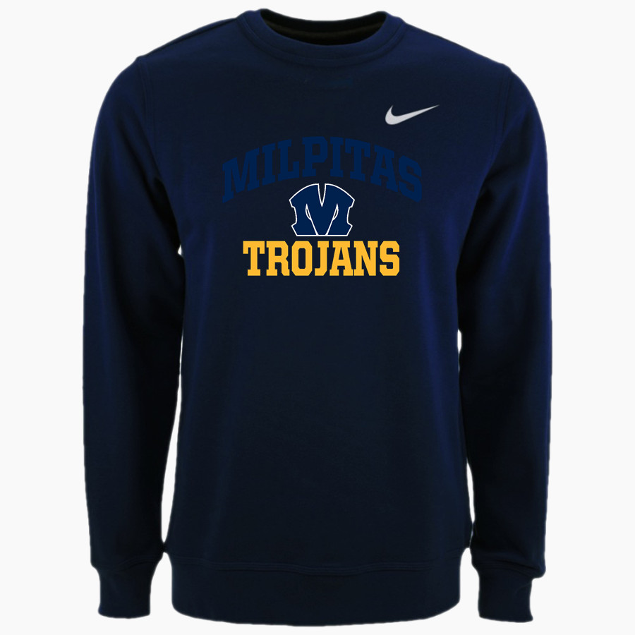 Milpitas Trojans Nike Men's Club Fleece Crew