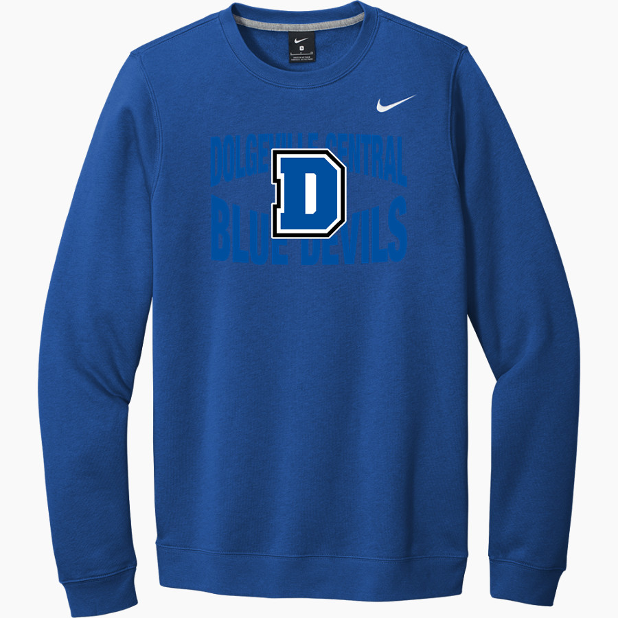 Dolgeville Central Blue Devils <span class="pdp-name-mascot">Dolgeville Central Blue Devils</span> Nike Men's Club Fleece Crew