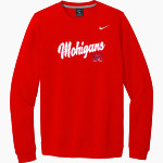 MORGANTOWN MOHIGANS The Official Online Store Nike Men's Club Fleece Crew Front Thumbnail