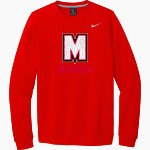 McPolin Moose <span class="pdp-name-mascot">McPolin Elementary School Moose</span> Nike Men's Club Fleece Crew Front Thumbnail