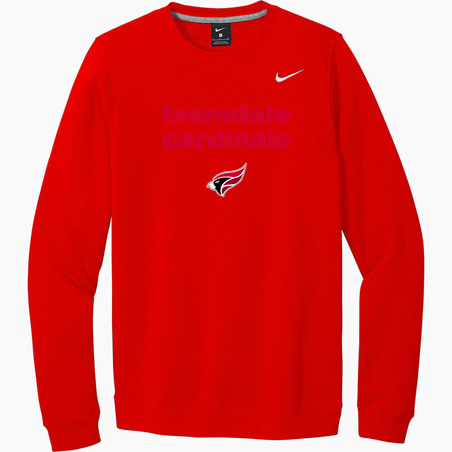 LAWNDALE HIGH SCHOOL CARDINALS <span class="pdp-name-mascot">LAWNDALE CARDINALS</span> Nike Men's Club Fleece Crew