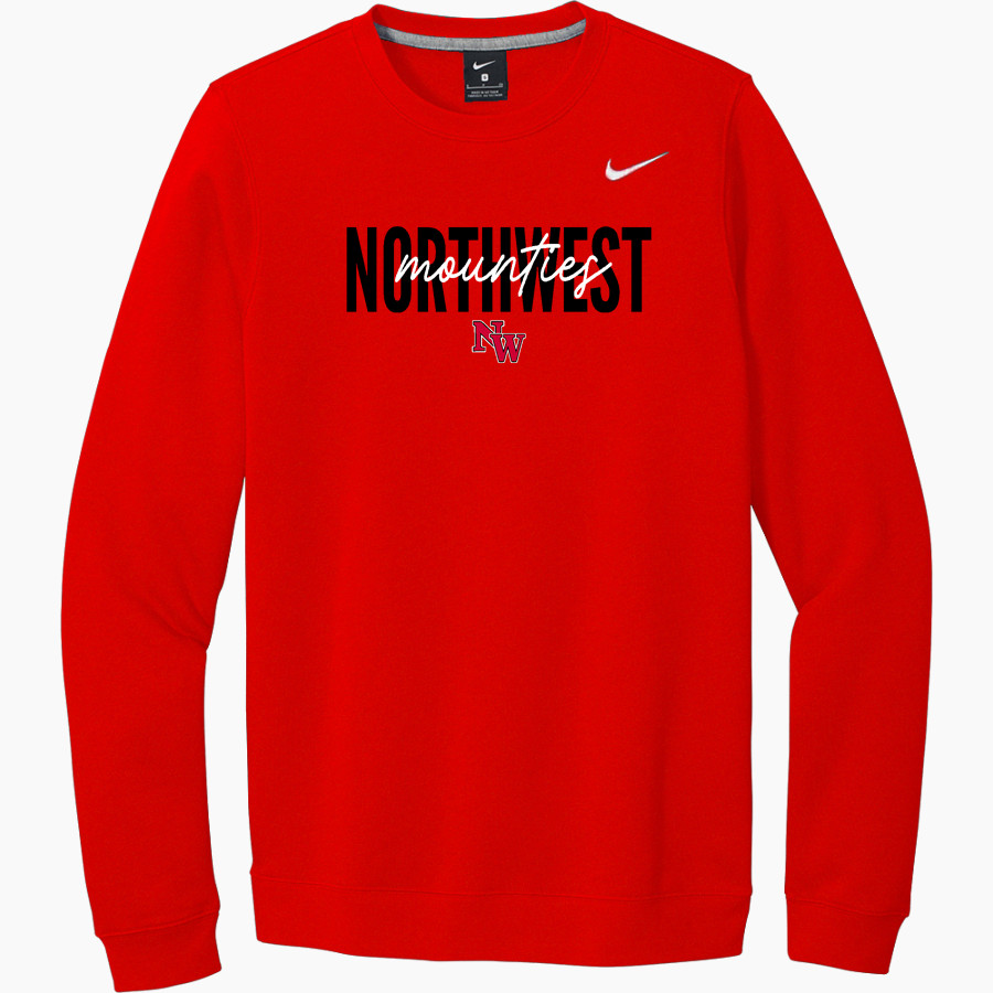 Northwest Mounties Nike Men's Club Fleece Crew