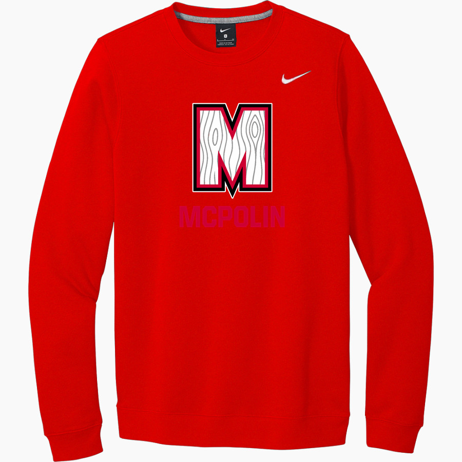 McPolin Moose <span class="pdp-name-mascot">McPolin Elementary School Moose</span> Nike Men's Club Fleece Crew