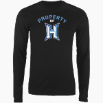 HAMPTON HIGH SCHOOL BULLDOGS <span class="pdp-name-mascot">HAMPTON BULLDOGS</span> Nike Men's Long Sleeve Cotton Crew T-Shirt Front Thumbnail