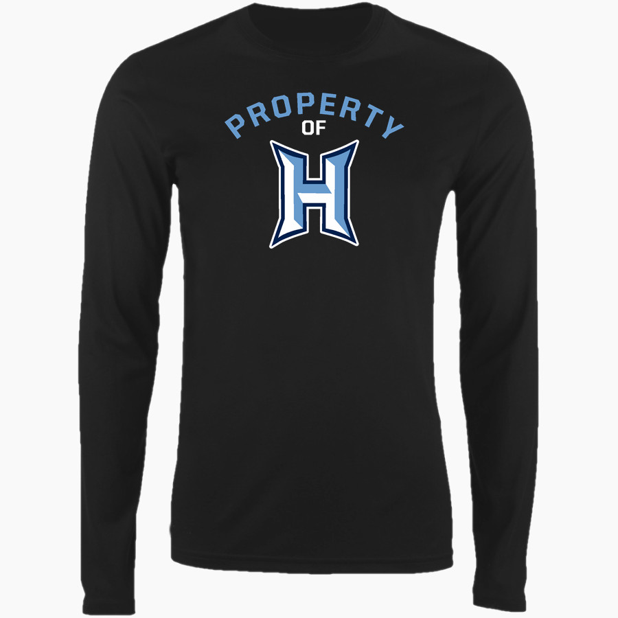 HAMPTON HIGH SCHOOL BULLDOGS <span class="pdp-name-mascot">HAMPTON BULLDOGS</span> Nike Men's Long Sleeve Cotton Crew T-Shirt