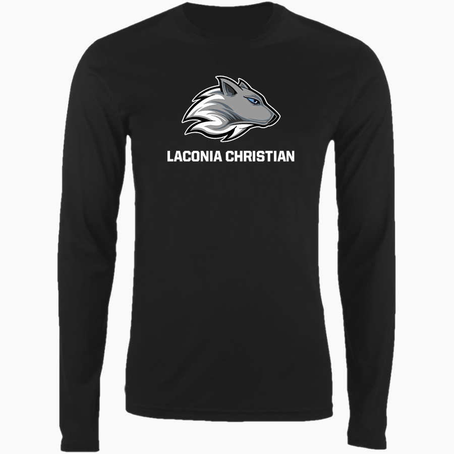 Laconia Christian Academy Timberwolves Nike Men's Long Sleeve Cotton Crew T-Shirt