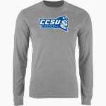 CCSU Blue Devils Nike Men's Long Sleeve Cotton Crew T-Shirt Front Thumbnail