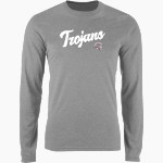 North Crawford Trojans Nike Men's Long Sleeve Cotton Crew T-Shirt Front Thumbnail