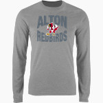 ALTON HIGH SCHOOL REDBIRDS <span class="pdp-name-mascot">ALTON REDBIRDS</span> Nike Men's Long Sleeve Cotton Crew T-Shirt Front Thumbnail