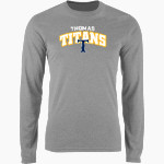 Thomas TITANS <span class="pdp-name-mascot">THOMAS TITANS</span> Nike Men's Long Sleeve Cotton Crew T-Shirt Front Thumbnail