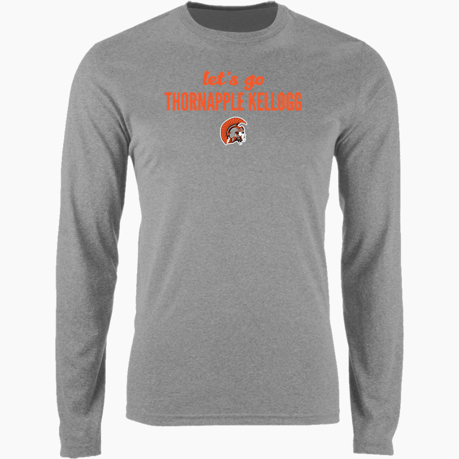 THORNAPPLE KELLOGG HIGH SCHOOL TROJANS Nike Men's Long Sleeve Cotton Crew T-Shirt