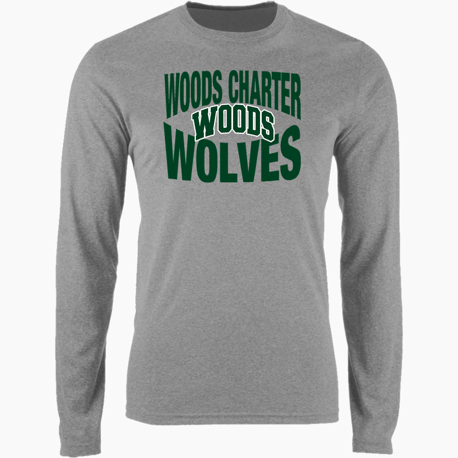 Woods Charter Wolves Nike Men's Long Sleeve Cotton Crew T-Shirt