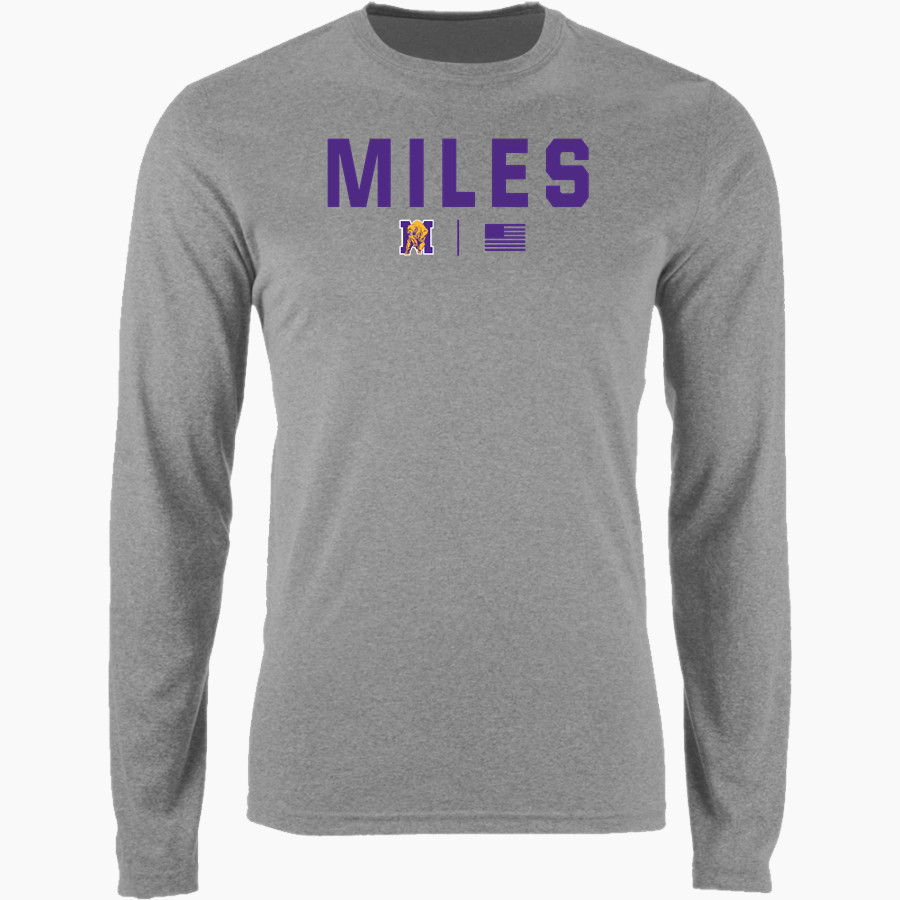 Miles Golden Bears <span class="pdp-name-mascot">Miles Golden Bear</span> Nike Men's Long Sleeve Cotton Crew T-Shirt