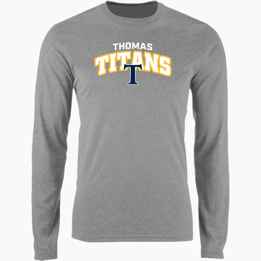 Thomas TITANS <span class="pdp-name-mascot">THOMAS TITANS</span> Nike Men's Long Sleeve Cotton Crew T-Shirt