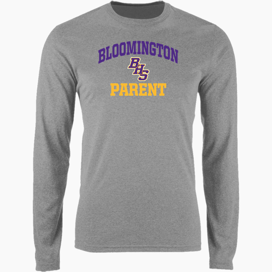 BLOOMINGTON HIGH SCHOOL PURPLE RAIDERS <span class="pdp-name-mascot">BLOOMINGTON PURPLE RAIDERS</span> Nike Men's Long Sleeve Cotton Crew T-Shirt