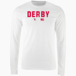 DERBY HIGH SCHOOL RED RAIDERS <span class="pdp-name-mascot">DERBY RED RAIDERS</span> Nike Men's Long Sleeve Cotton Crew T-Shirt Front Thumbnail