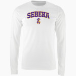 SEBEKA HIGH SCHOOL Trojans Online Store <span class="pdp-name-mascot">SEBEKA TROJANS</span> Nike Men's Long Sleeve Cotton Crew T-Shirt Front Thumbnail