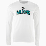 Folsom Lake Falcons Nike Men's Long Sleeve Cotton Crew T-Shirt Front Thumbnail