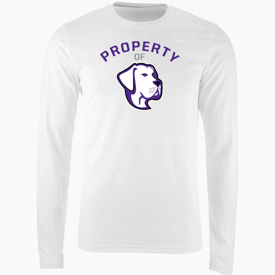 Shell Bank Brigade <span class="pdp-name-mascot">Shell Bank P771K@014 Labradors</span> Nike Men's Long Sleeve Cotton Crew T-Shirt